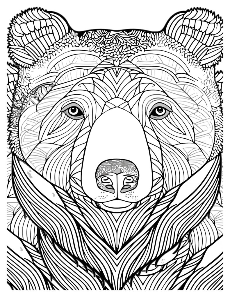 126 Brown Bear Coloring Pages Printable 21