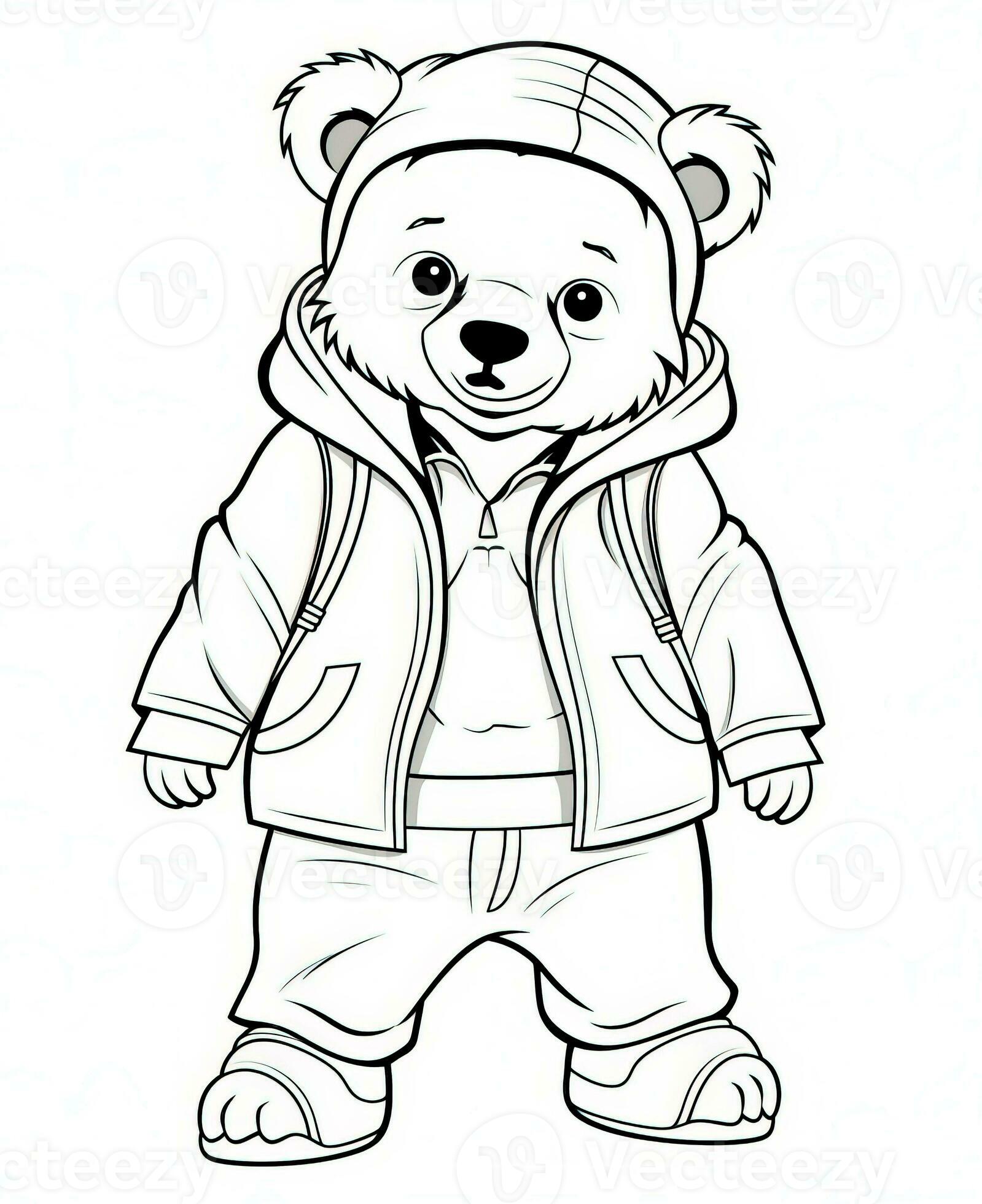 126 Brown Bear Coloring Pages Printable 3