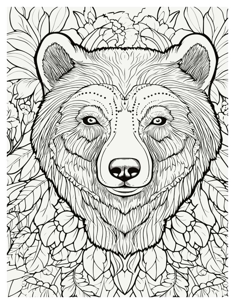 126 Brown Bear Coloring Pages Printable 62