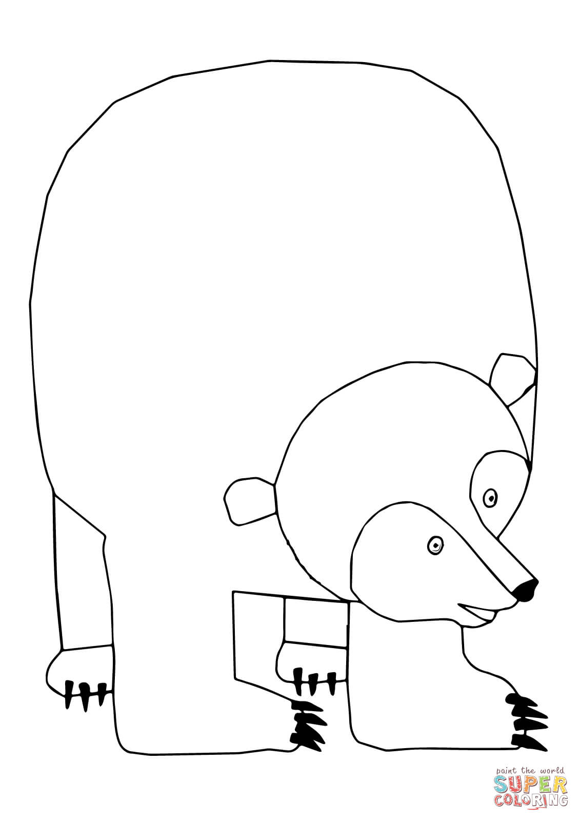 126 Brown Bear Coloring Pages Printable 7