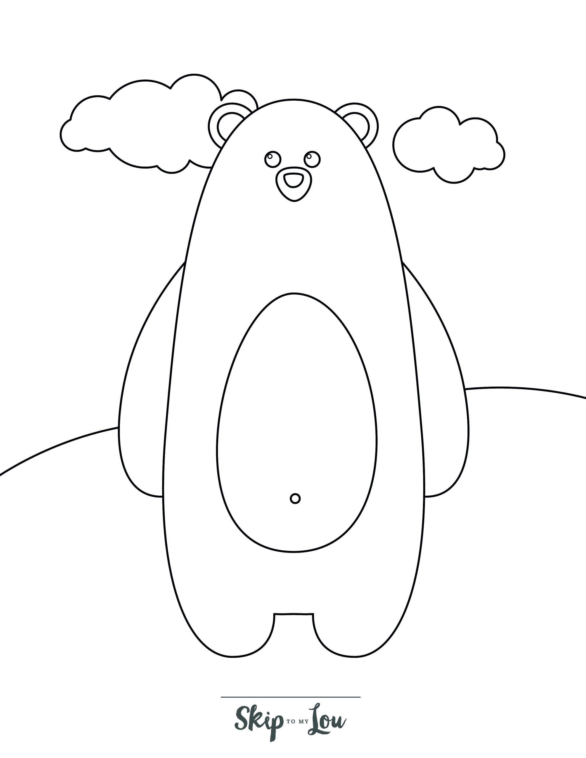 126 Brown Bear Coloring Pages Printable 72