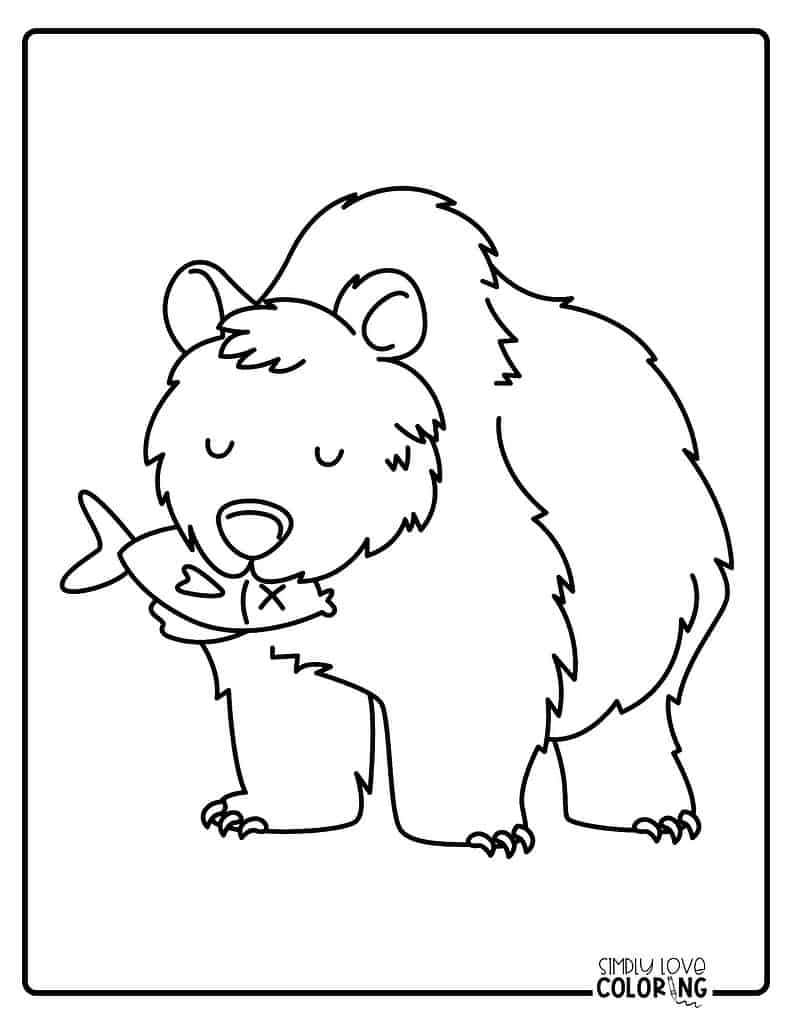 126 Brown Bear Coloring Pages Printable 78