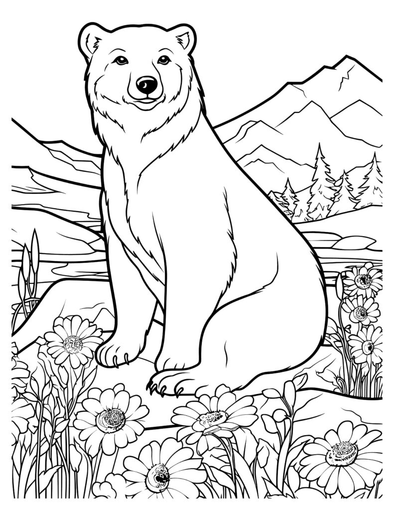 126 Brown Bear Coloring Pages Printable 84