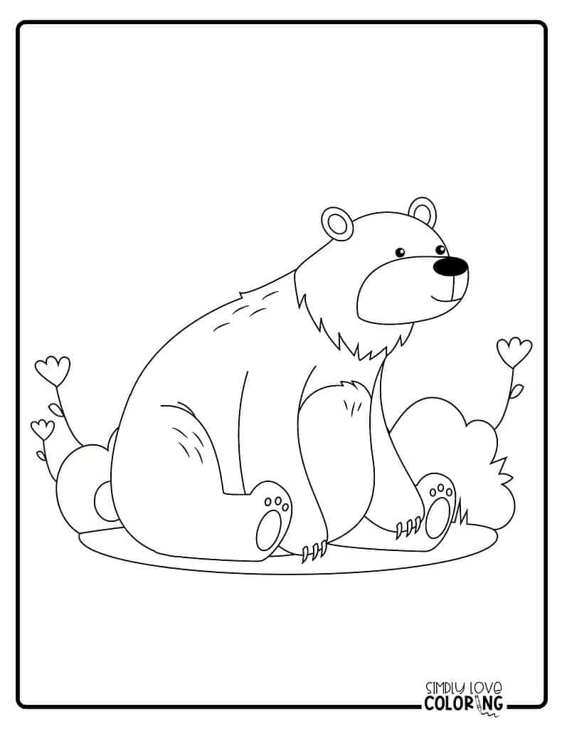 126 Brown Bear Coloring Pages Printable 85