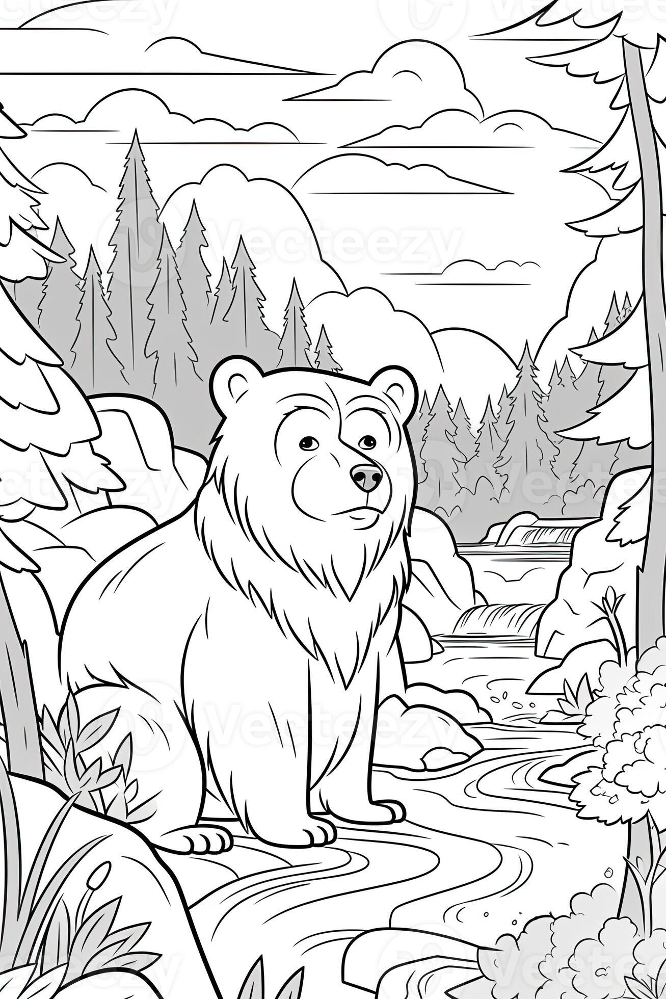 126 Brown Bear Coloring Pages Printable 95