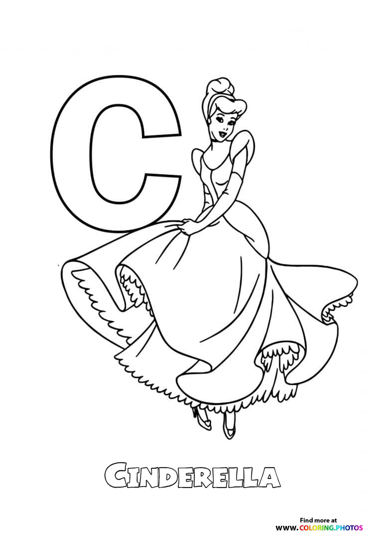 128 Cinderella Coloring Pages Printable 11