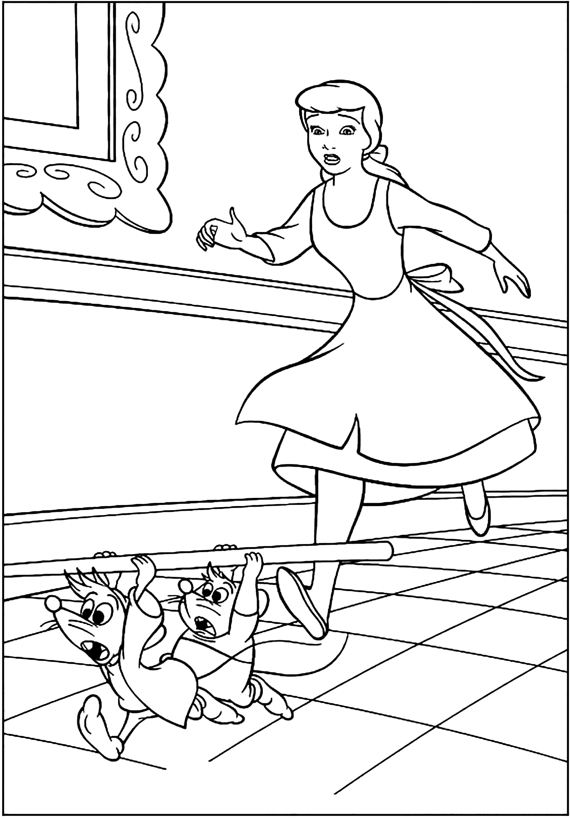 128 Cinderella Coloring Pages Printable 122