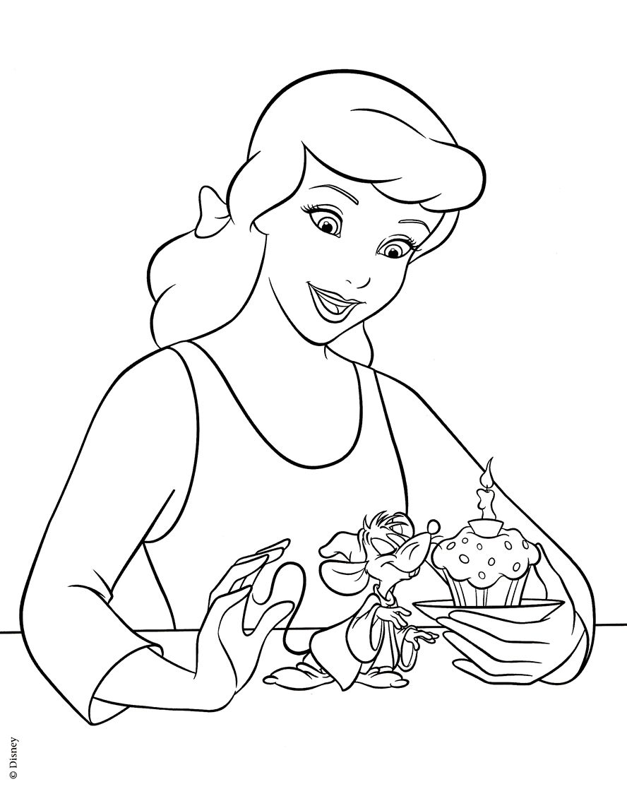 128 Cinderella Coloring Pages Printable 19