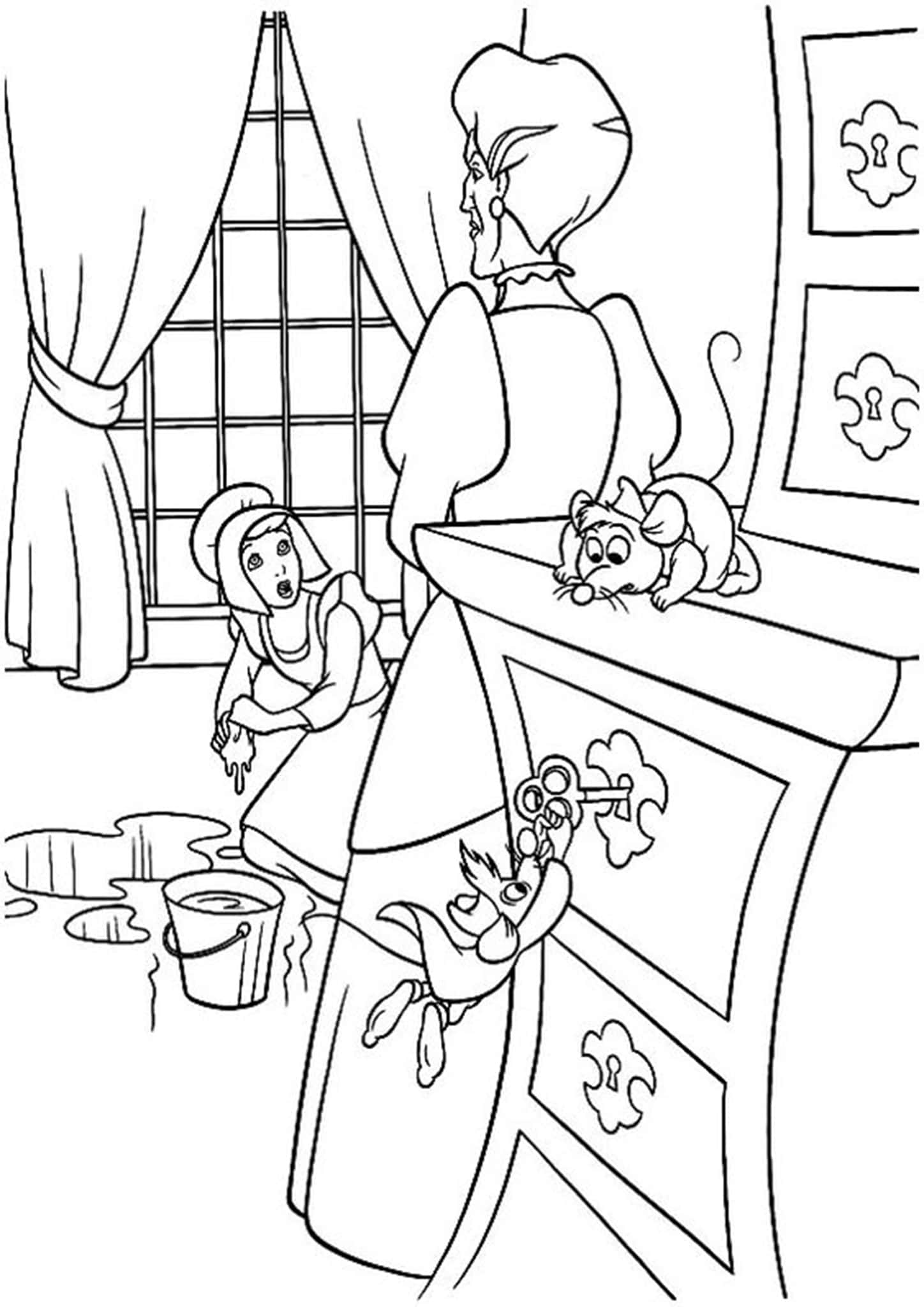 128 Cinderella Coloring Pages Printable 20