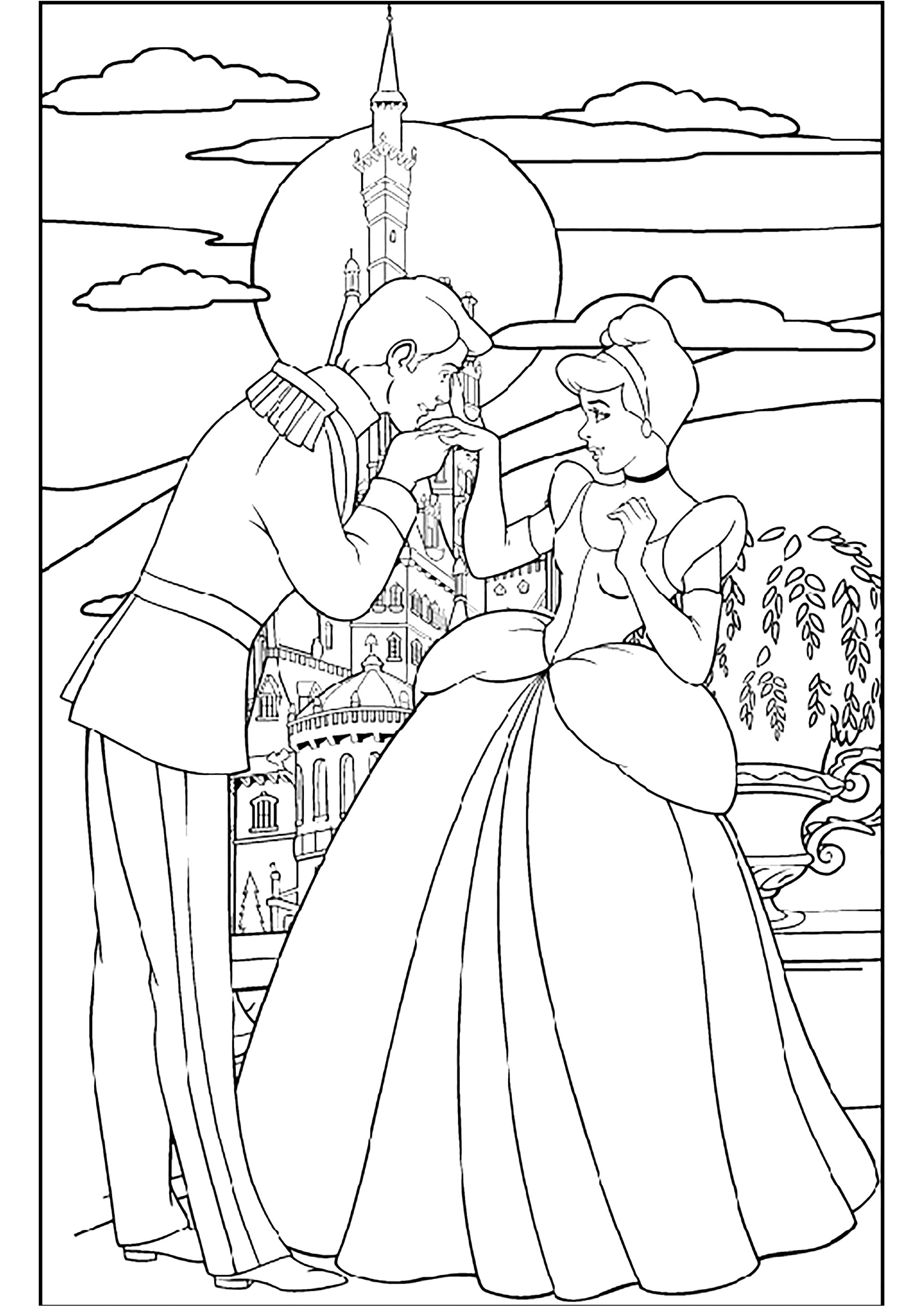 128 Cinderella Coloring Pages Printable 26