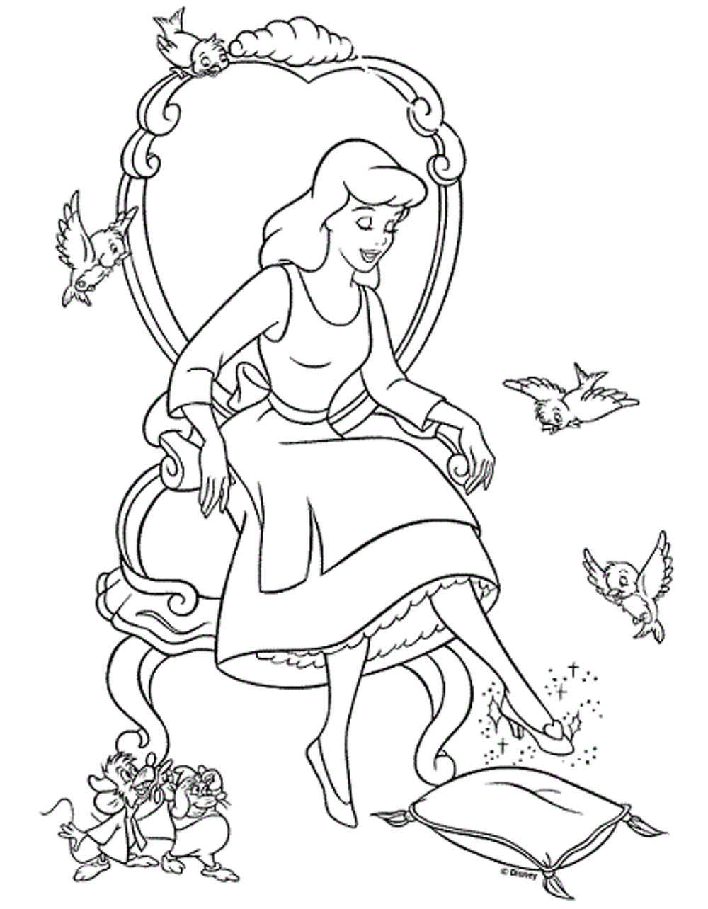 128 Cinderella Coloring Pages Printable 28