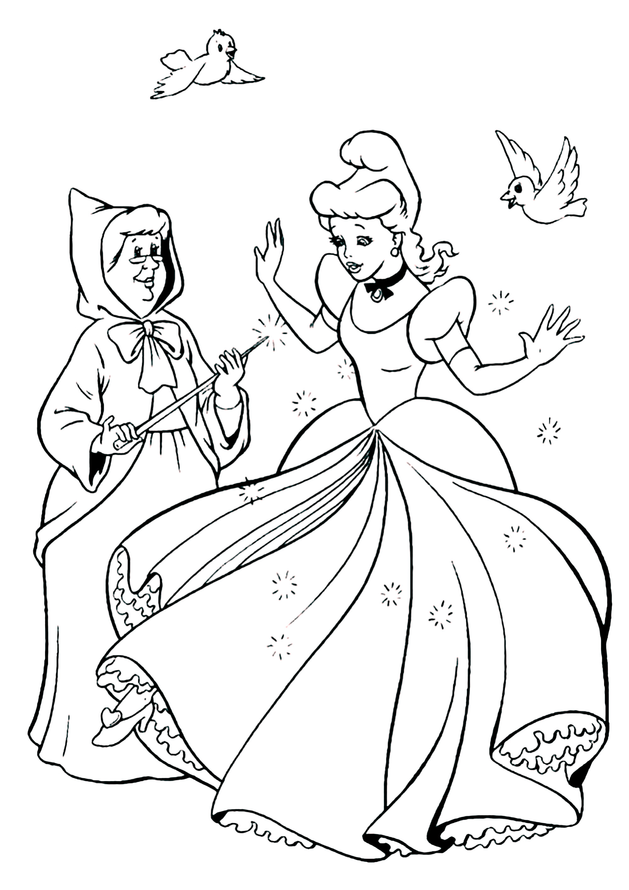 128 Cinderella Coloring Pages Printable 30