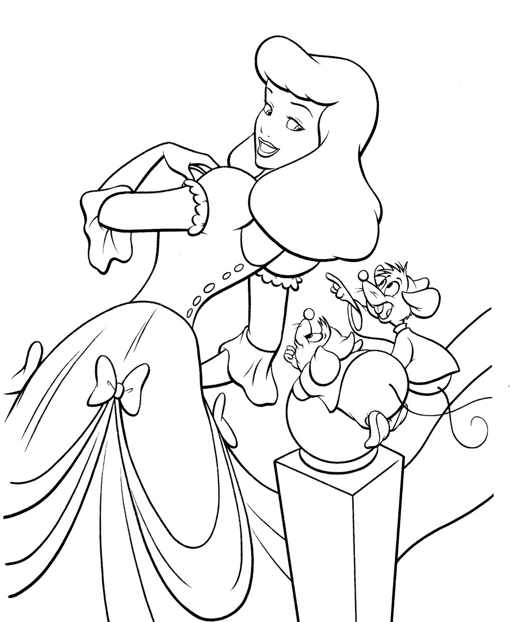 128 Cinderella Coloring Pages Printable 4