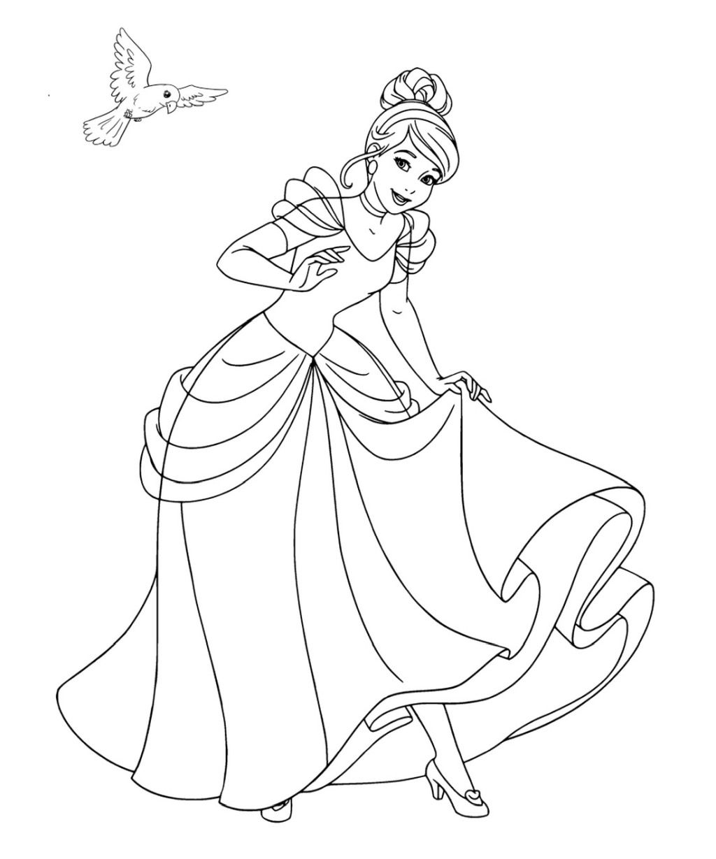 128 Cinderella Coloring Pages Printable 40