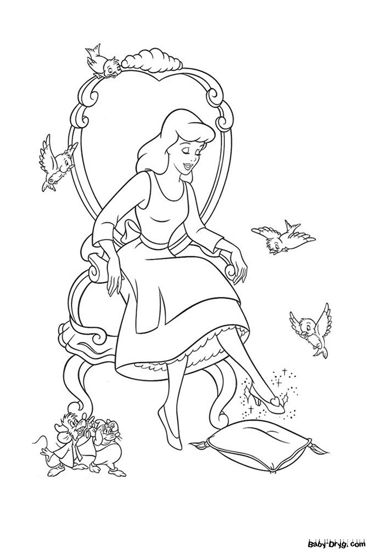 128 Cinderella Coloring Pages Printable 51