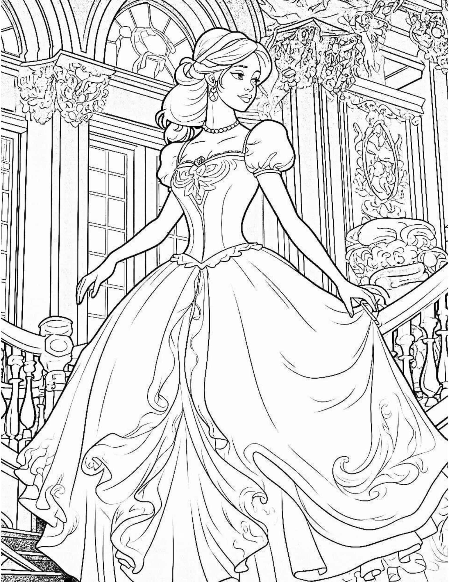 128 Cinderella Coloring Pages Printable 52