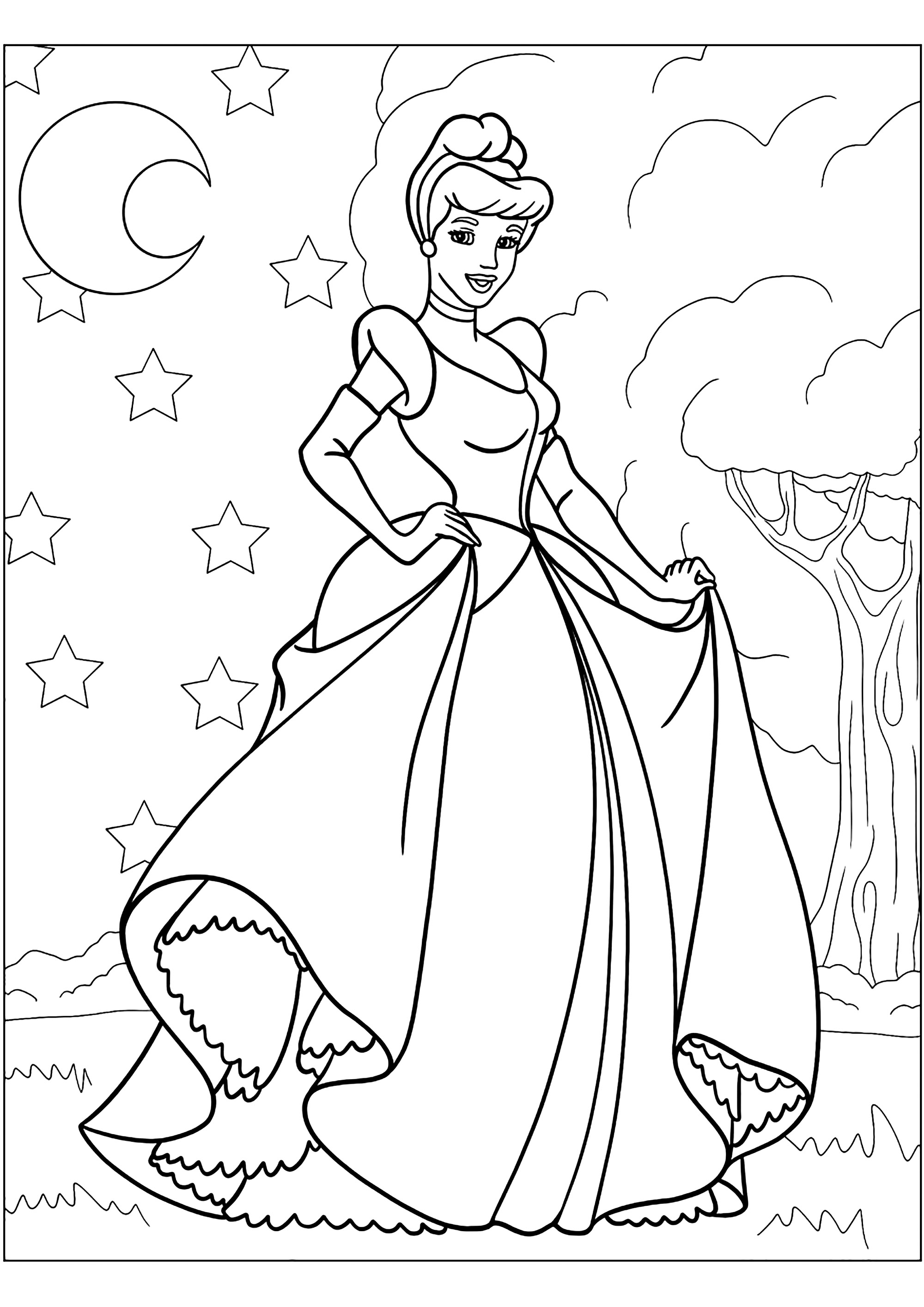 128 Cinderella Coloring Pages Printable 59