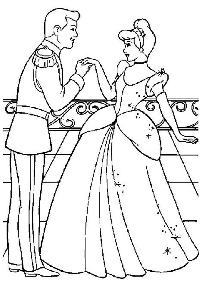 128 Cinderella Coloring Pages Printable 6