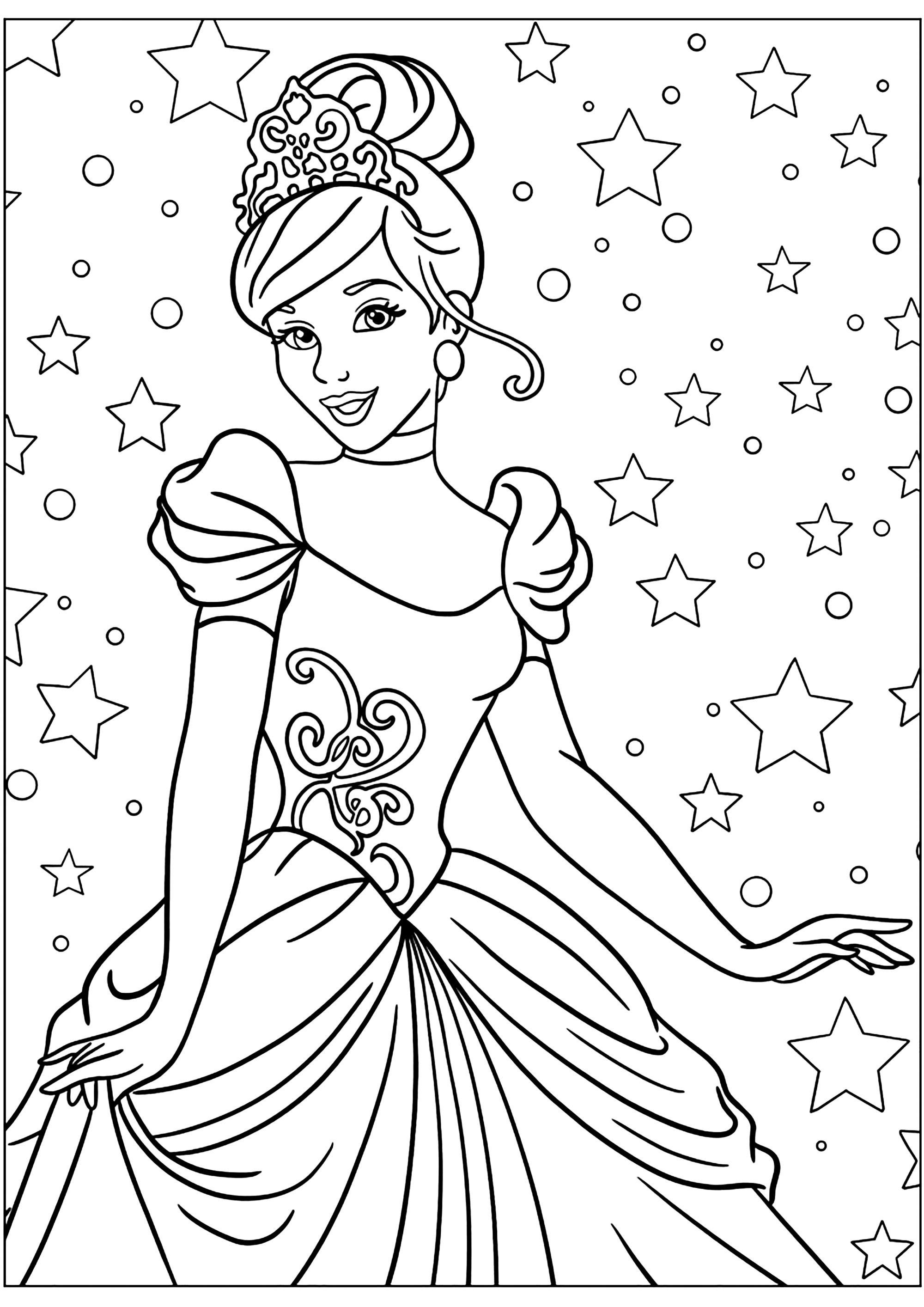 128 Cinderella Coloring Pages Printable 8