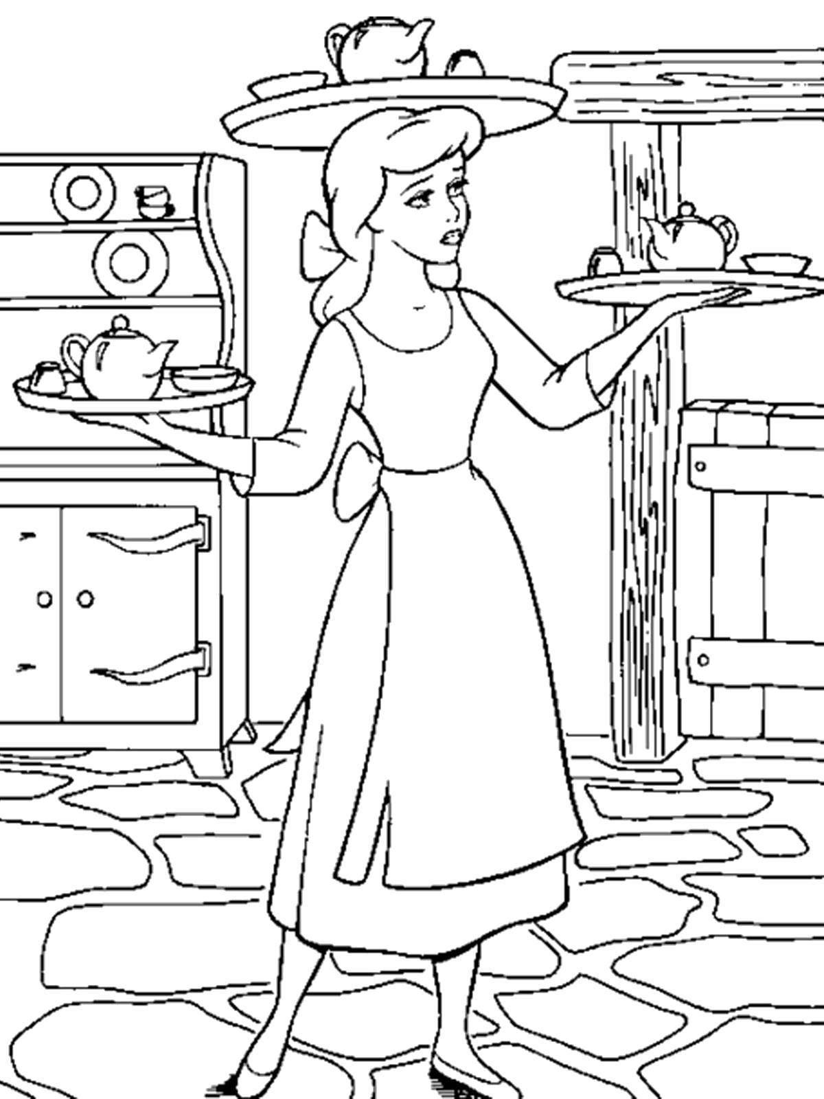 128 Cinderella Coloring Pages Printable 96