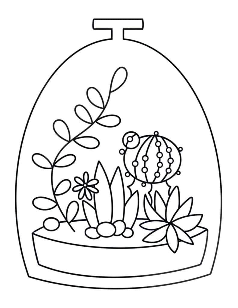 128+ Greenhouse Coloring Pages Printable 18