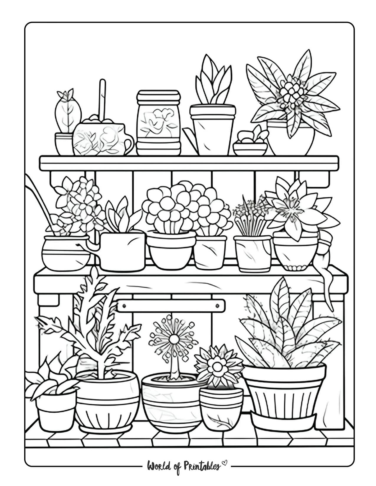 128+ Greenhouse Coloring Pages Printable 75