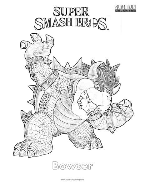 130+ Bowser Color Page Printable 10