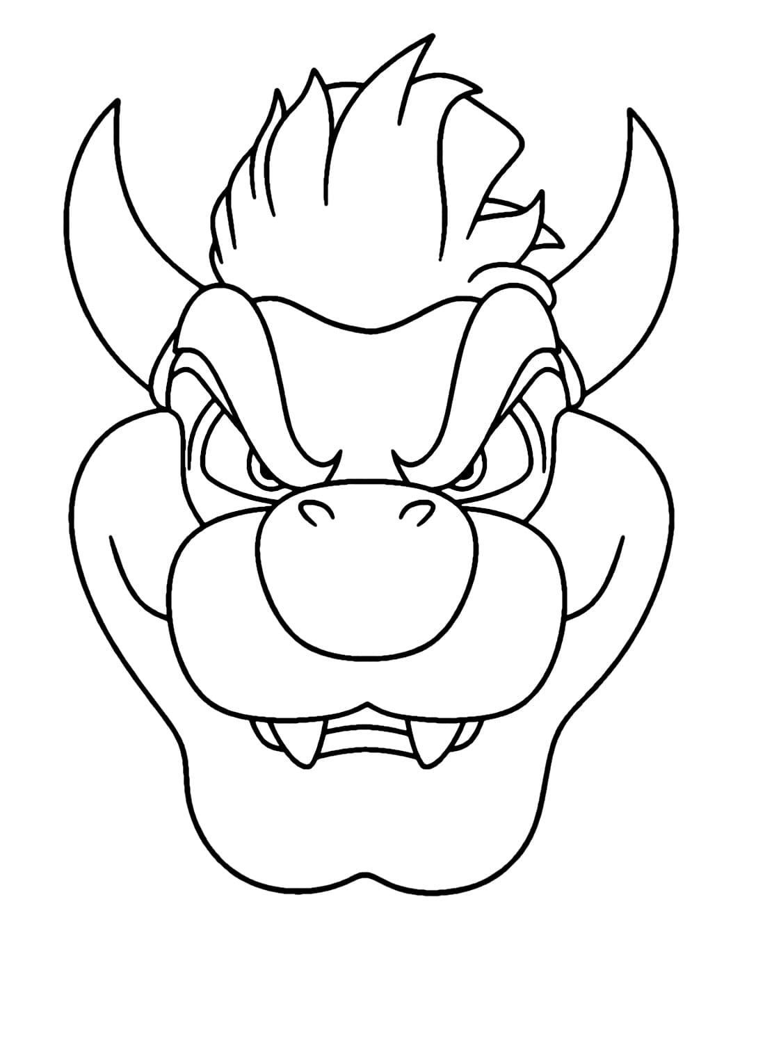 130+ Bowser Color Page Printable 12