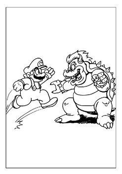 130+ Bowser Color Page Printable 20