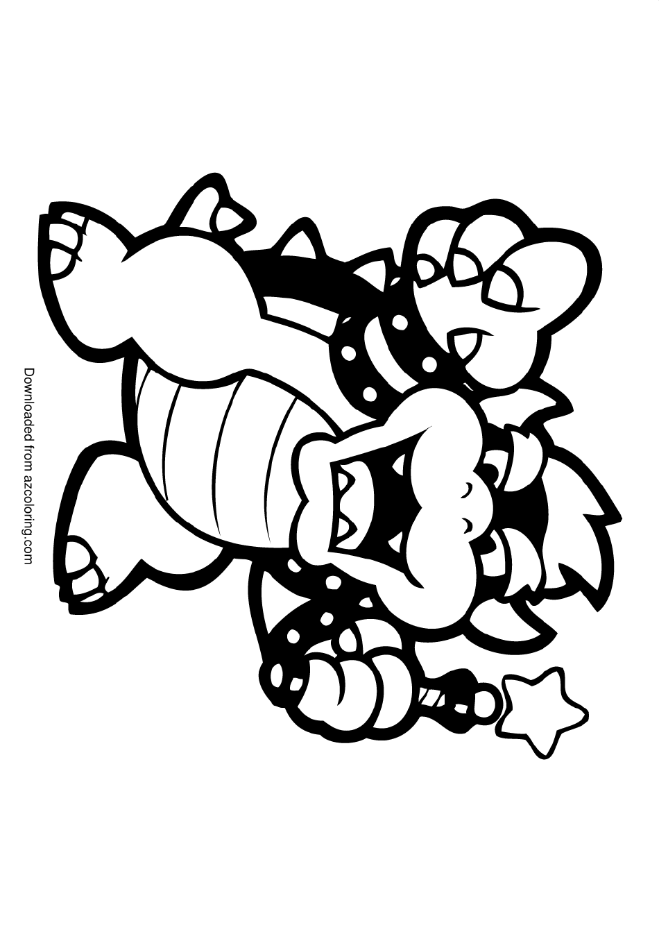 130+ Bowser Color Page Printable 28