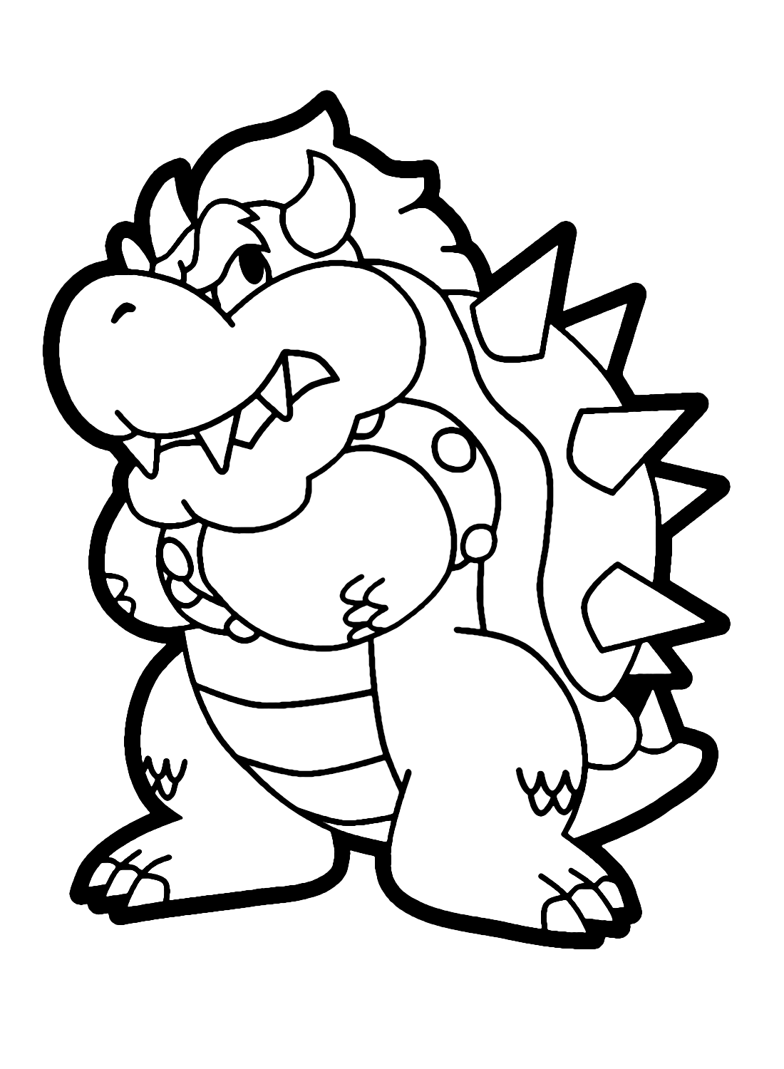 130+ Bowser Color Page Printable 31