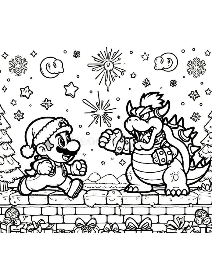 130+ Bowser Color Page Printable 32