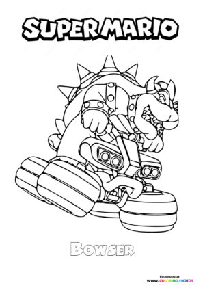 130+ Bowser Color Page Printable 33