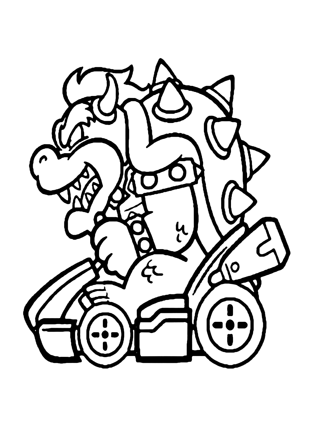 130+ Bowser Color Page Printable 34