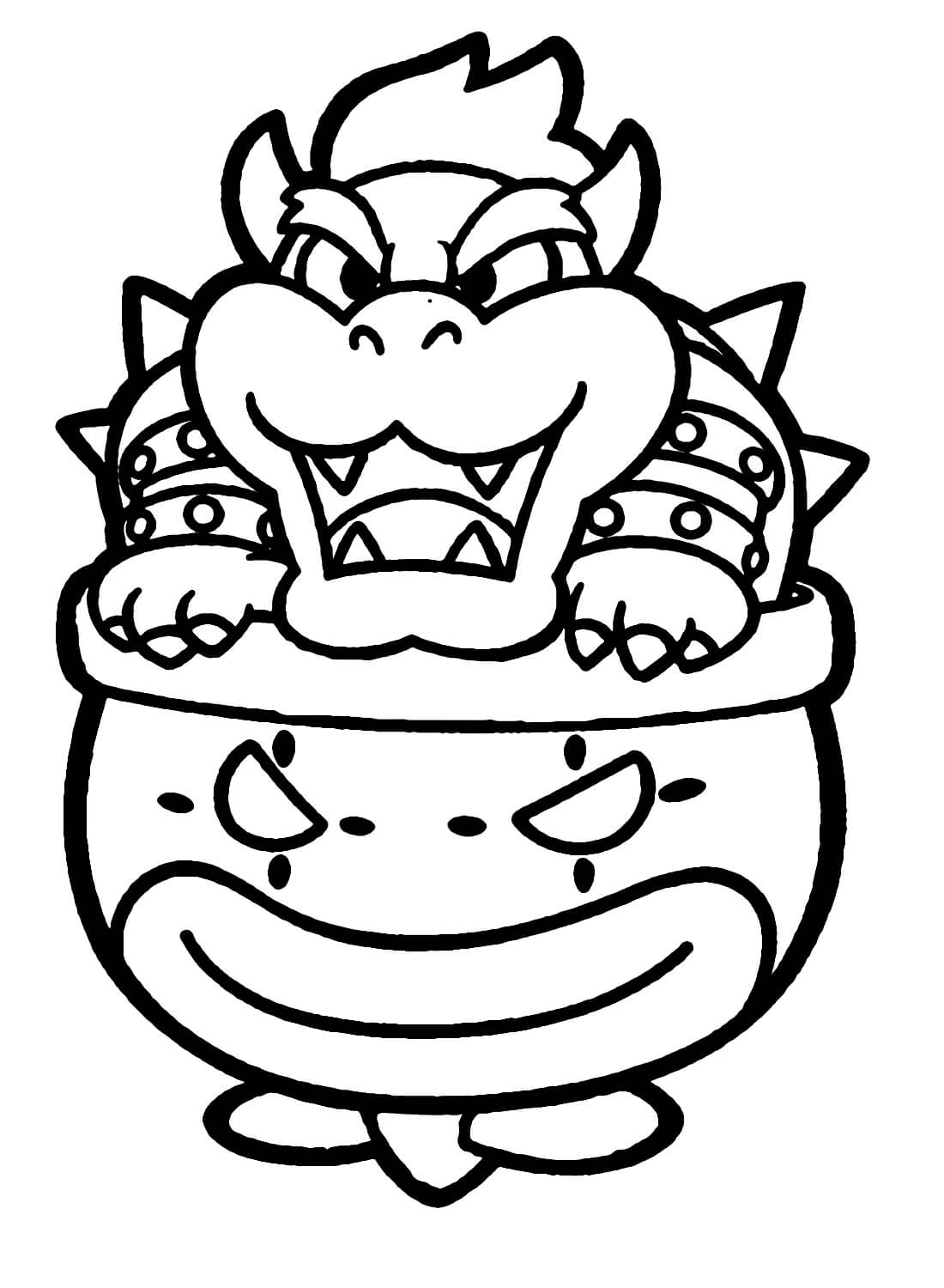 130+ Bowser Color Page Printable 58