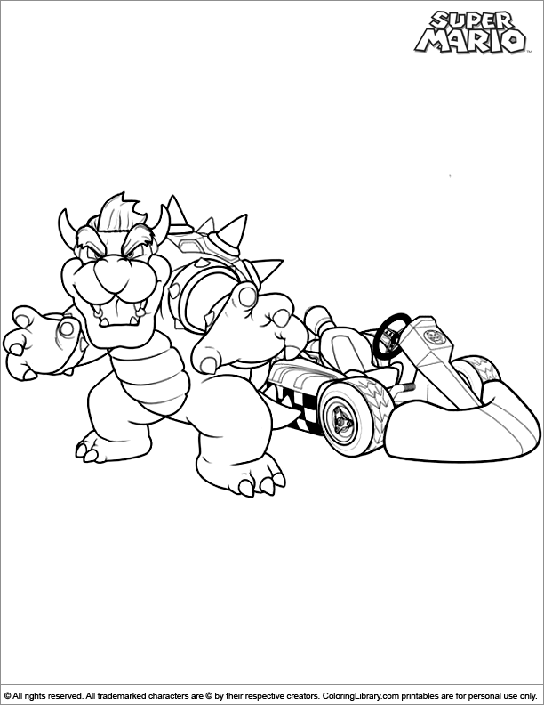 130+ Bowser Color Page Printable 66