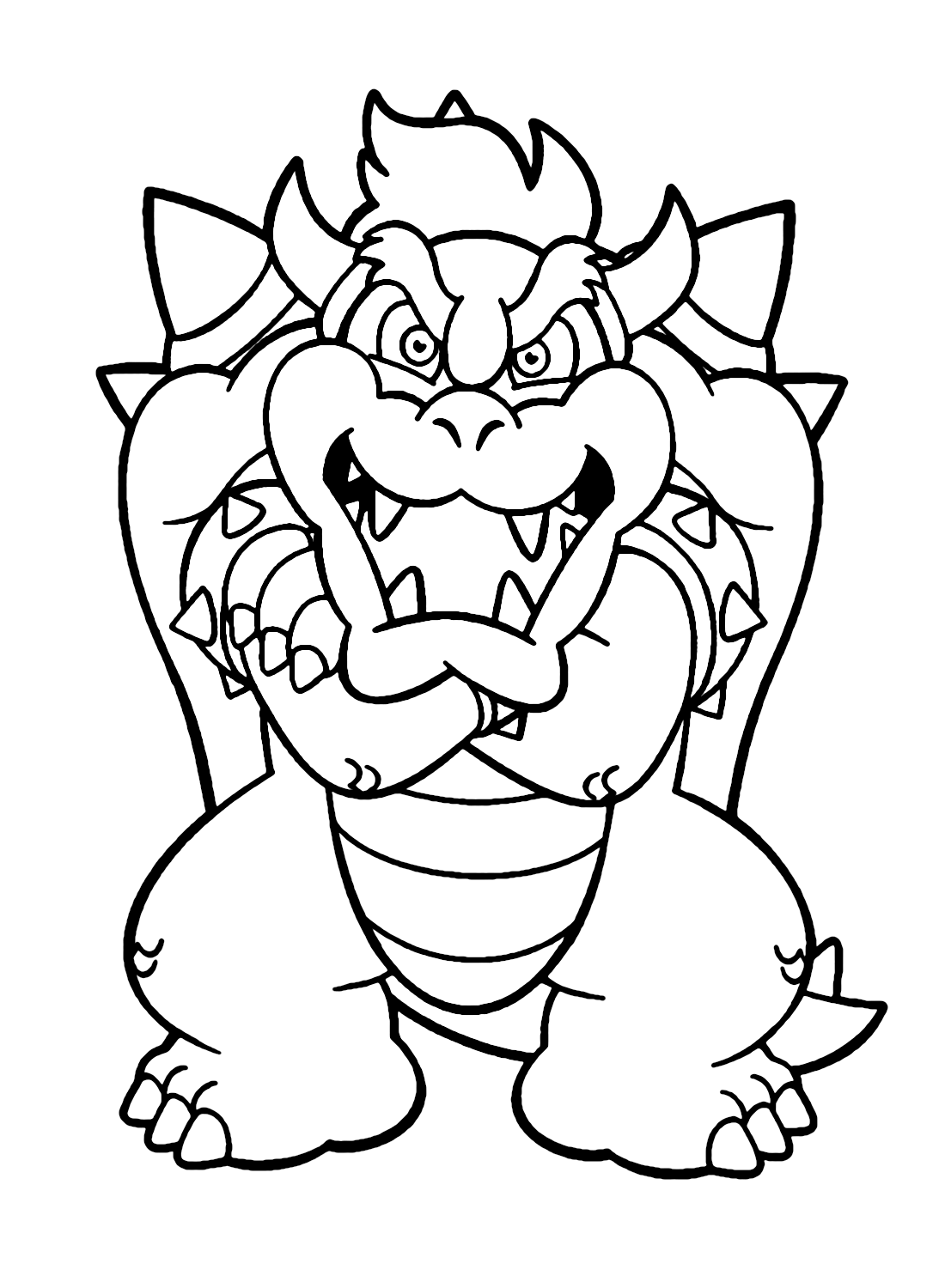 130+ Bowser Color Page Printable 76