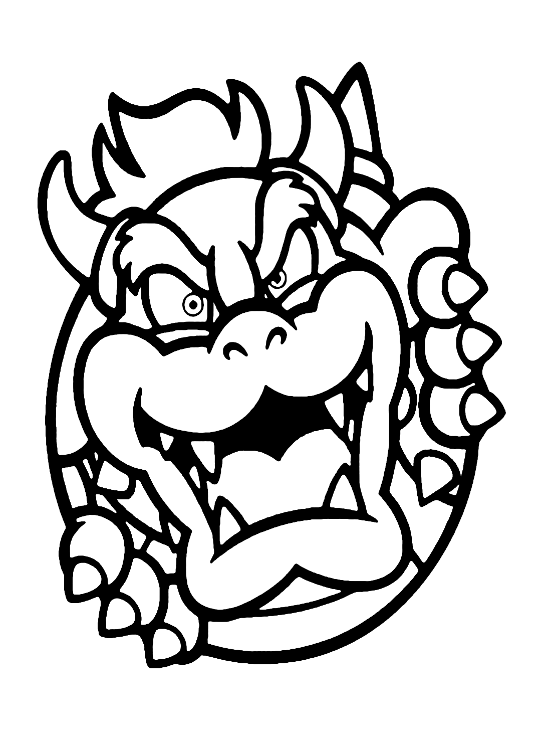 130+ Bowser Color Page Printable 9