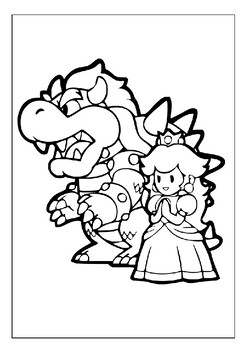 130+ Bowser Color Page Printable 90