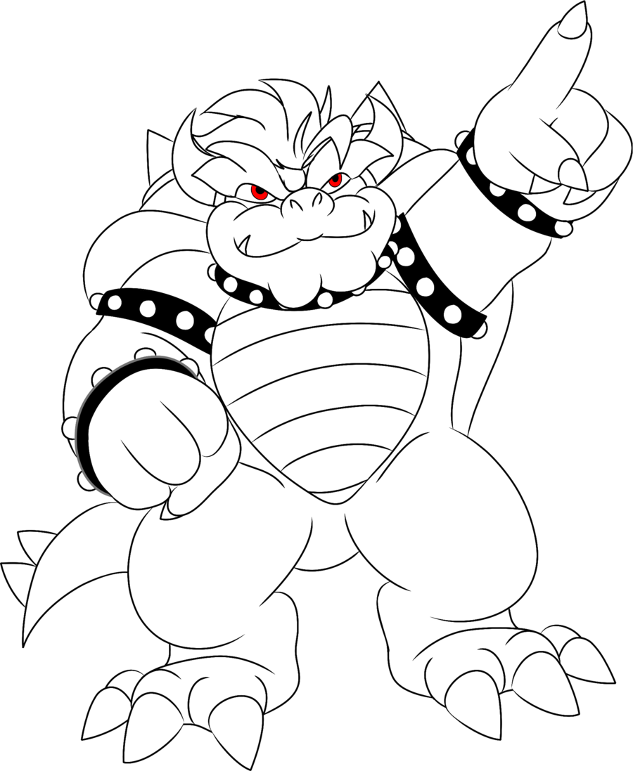 130+ Bowser Color Page Printable 95