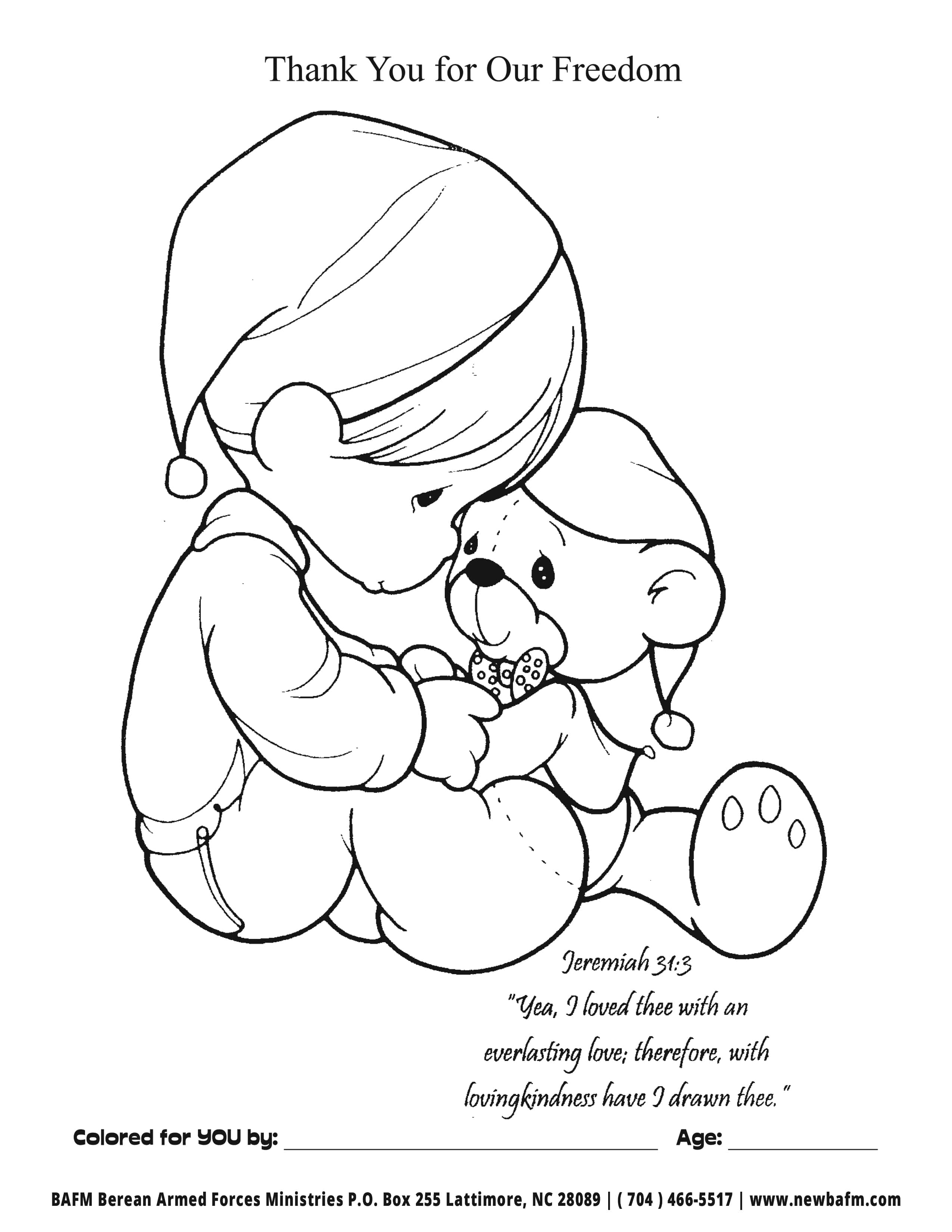 140+ Precious Moments Coloring Pages for Sweet Moments 107