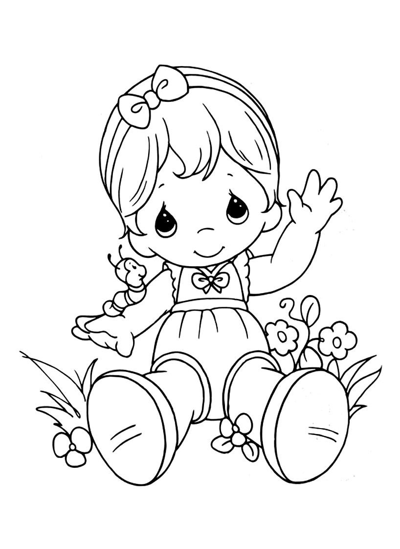 140+ Precious Moments Coloring Pages for Sweet Moments 109