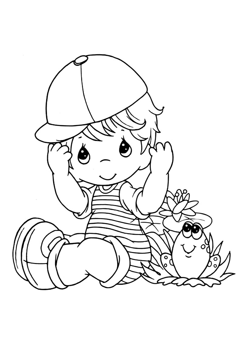 140+ Precious Moments Coloring Pages for Sweet Moments 15