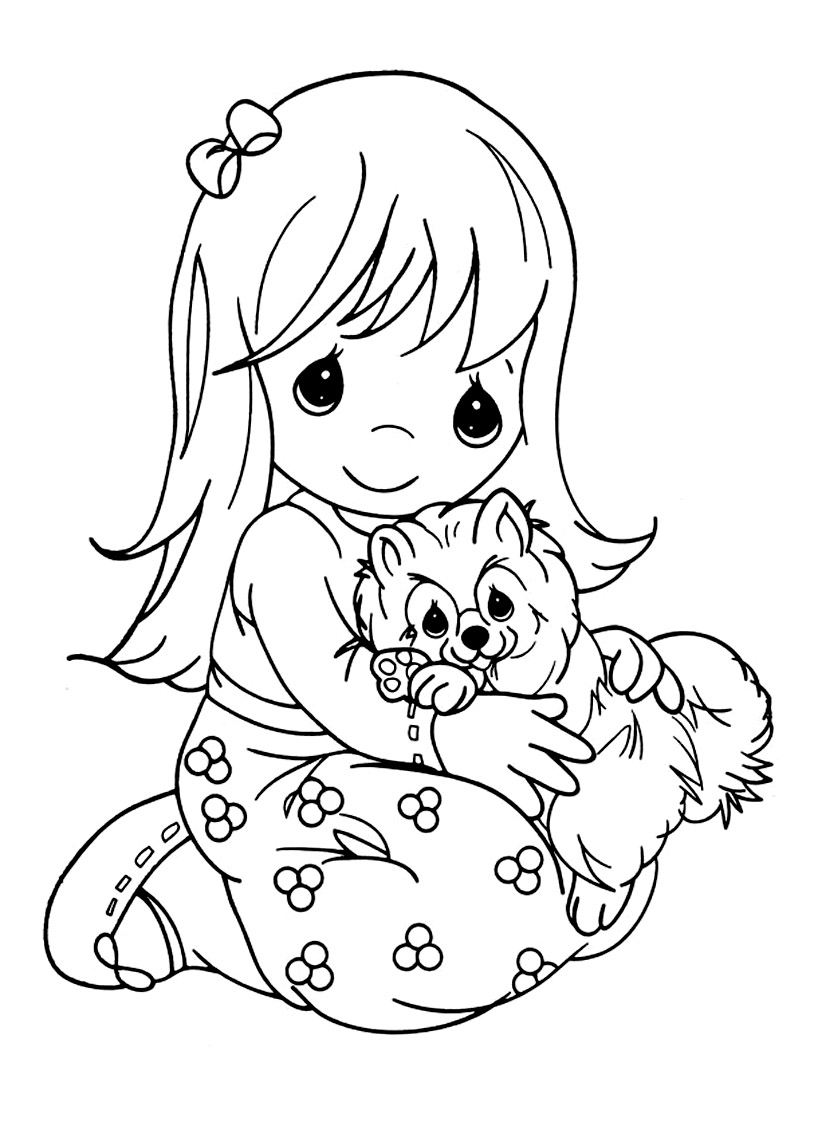 140+ Precious Moments Coloring Pages for Sweet Moments 19