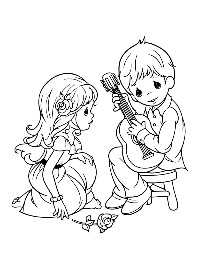 140+ Precious Moments Coloring Pages for Sweet Moments 27