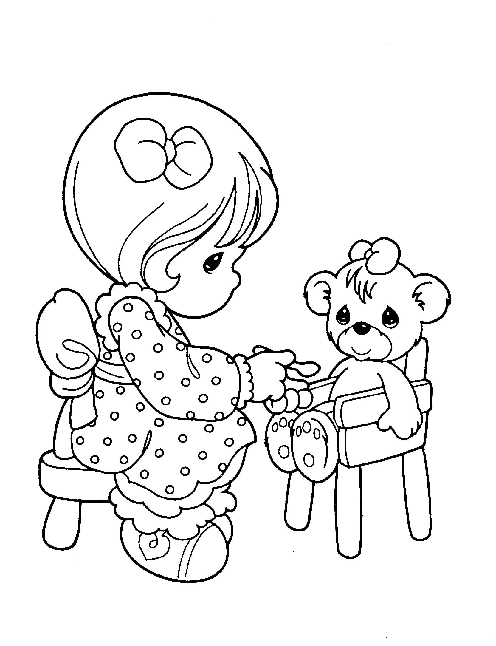 140+ Precious Moments Coloring Pages for Sweet Moments 29