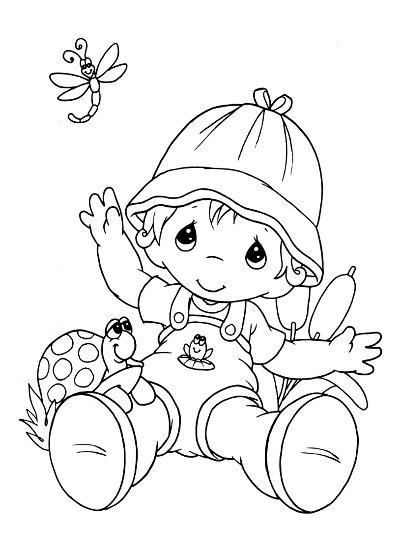 140+ Precious Moments Coloring Pages for Sweet Moments 3