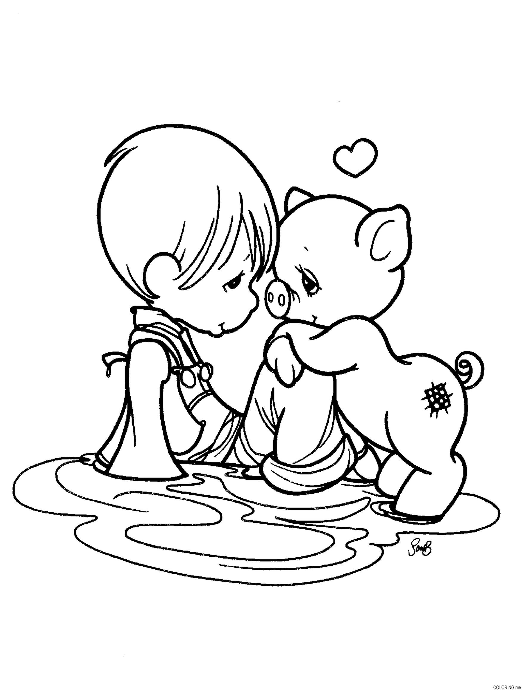 140+ Precious Moments Coloring Pages for Sweet Moments 34