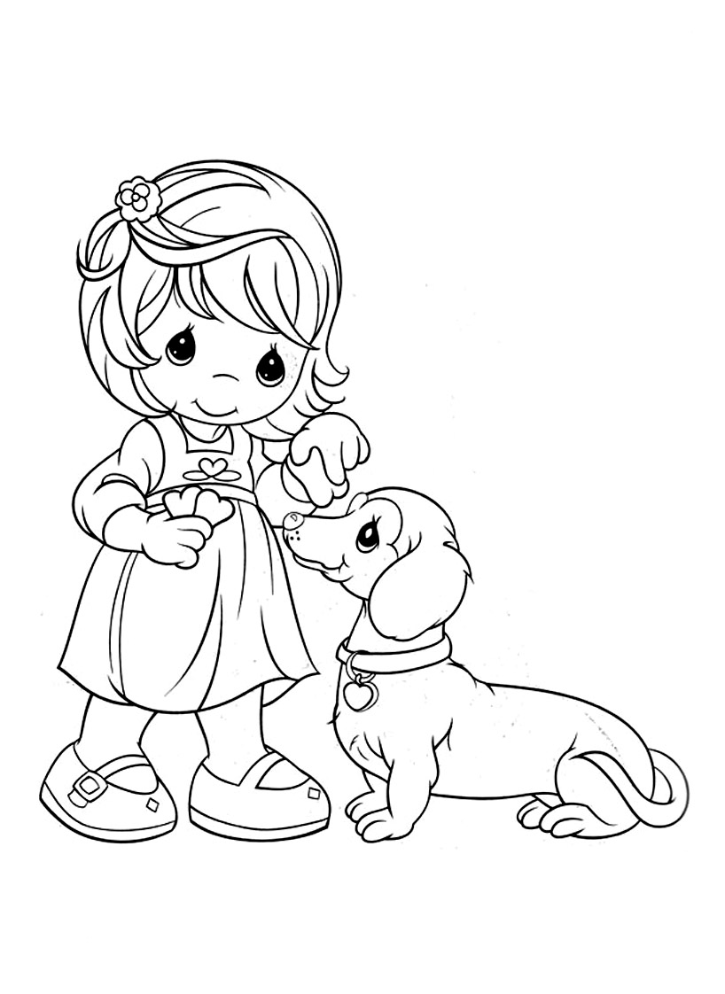 140+ Precious Moments Coloring Pages for Sweet Moments 36