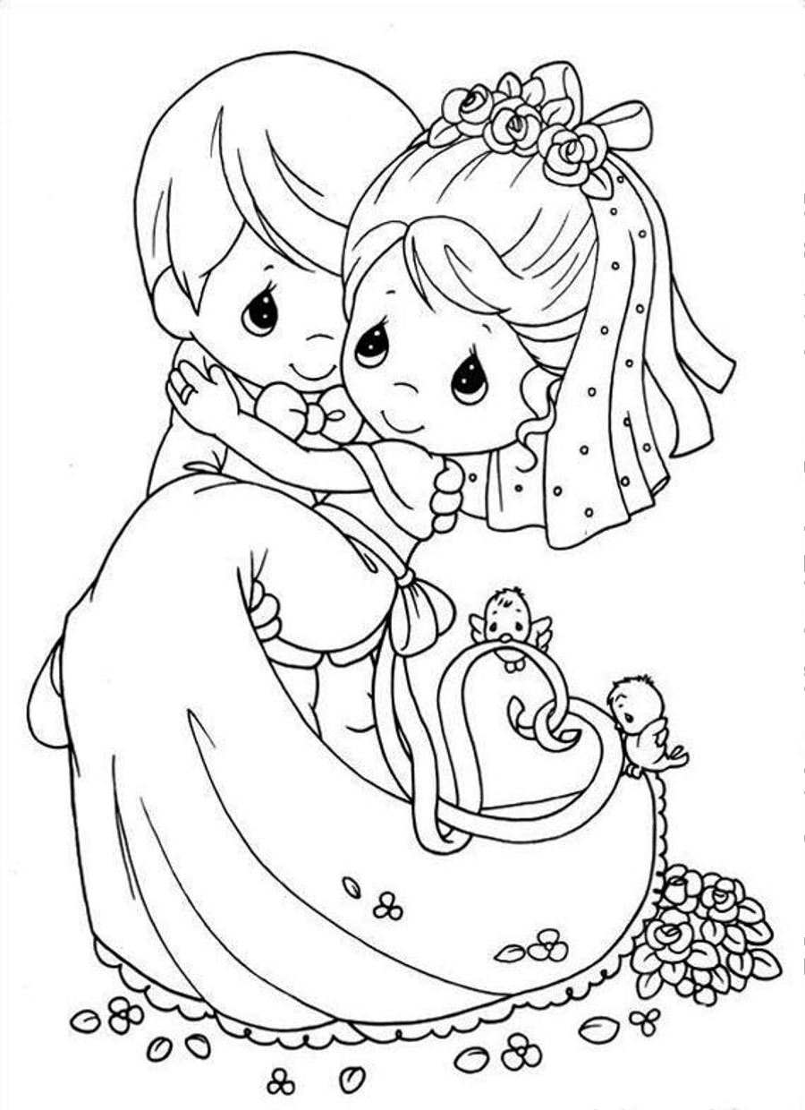 140+ Precious Moments Coloring Pages for Sweet Moments 44